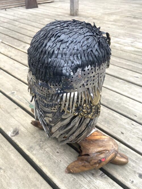 Sculpture, Petite nyctale,, Nathalie Trepanier
