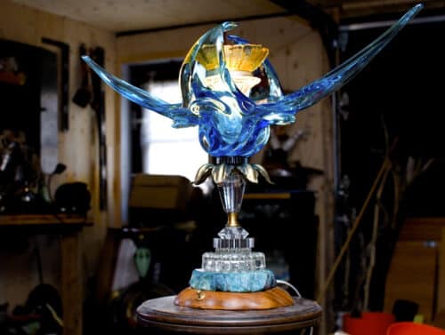 Lampes, art fonctionnel, Orchidée, Nathalie Trepanier
