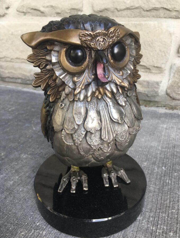 Little Owl, broke sculpture