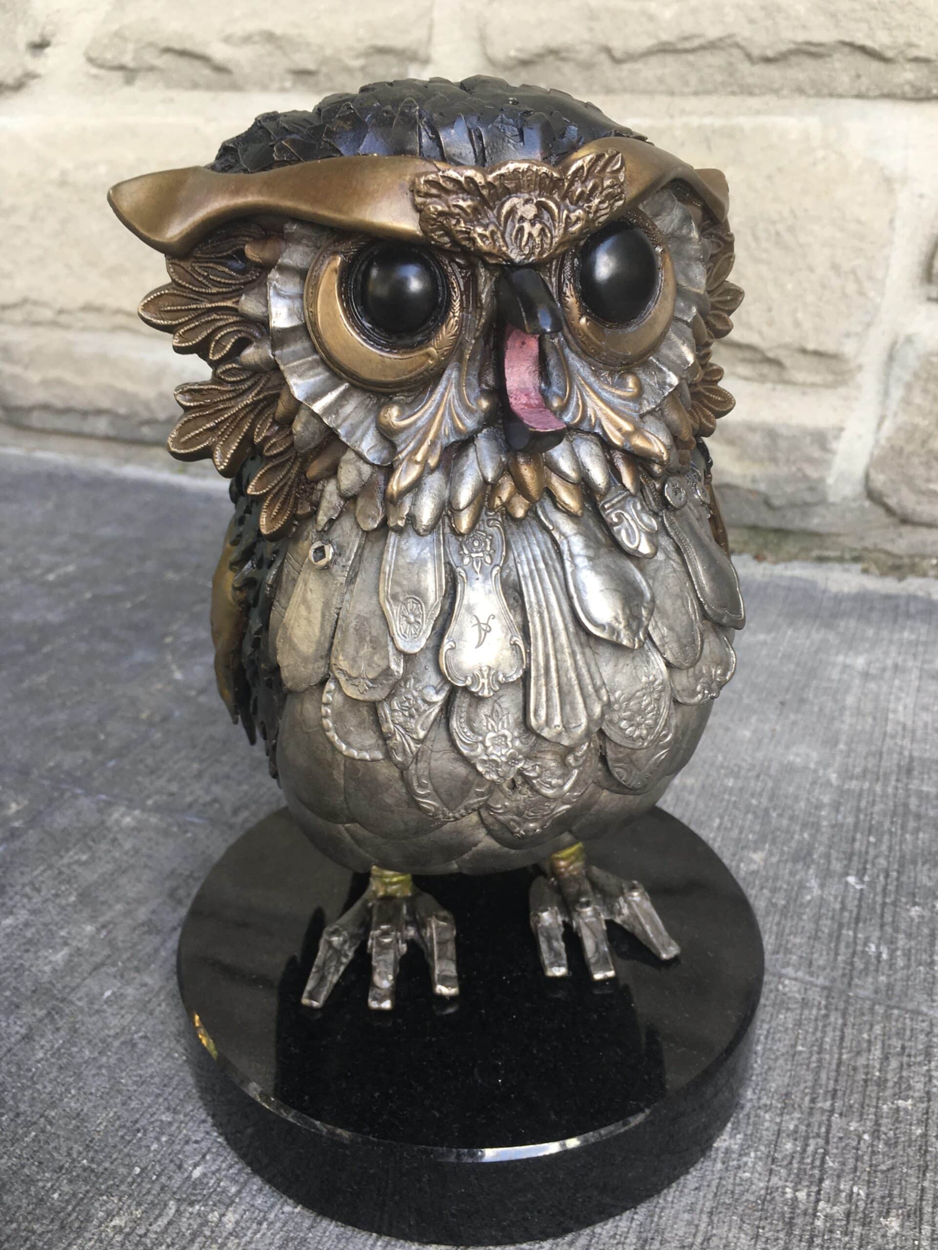 Sculpture en broze, Chouette chevêche