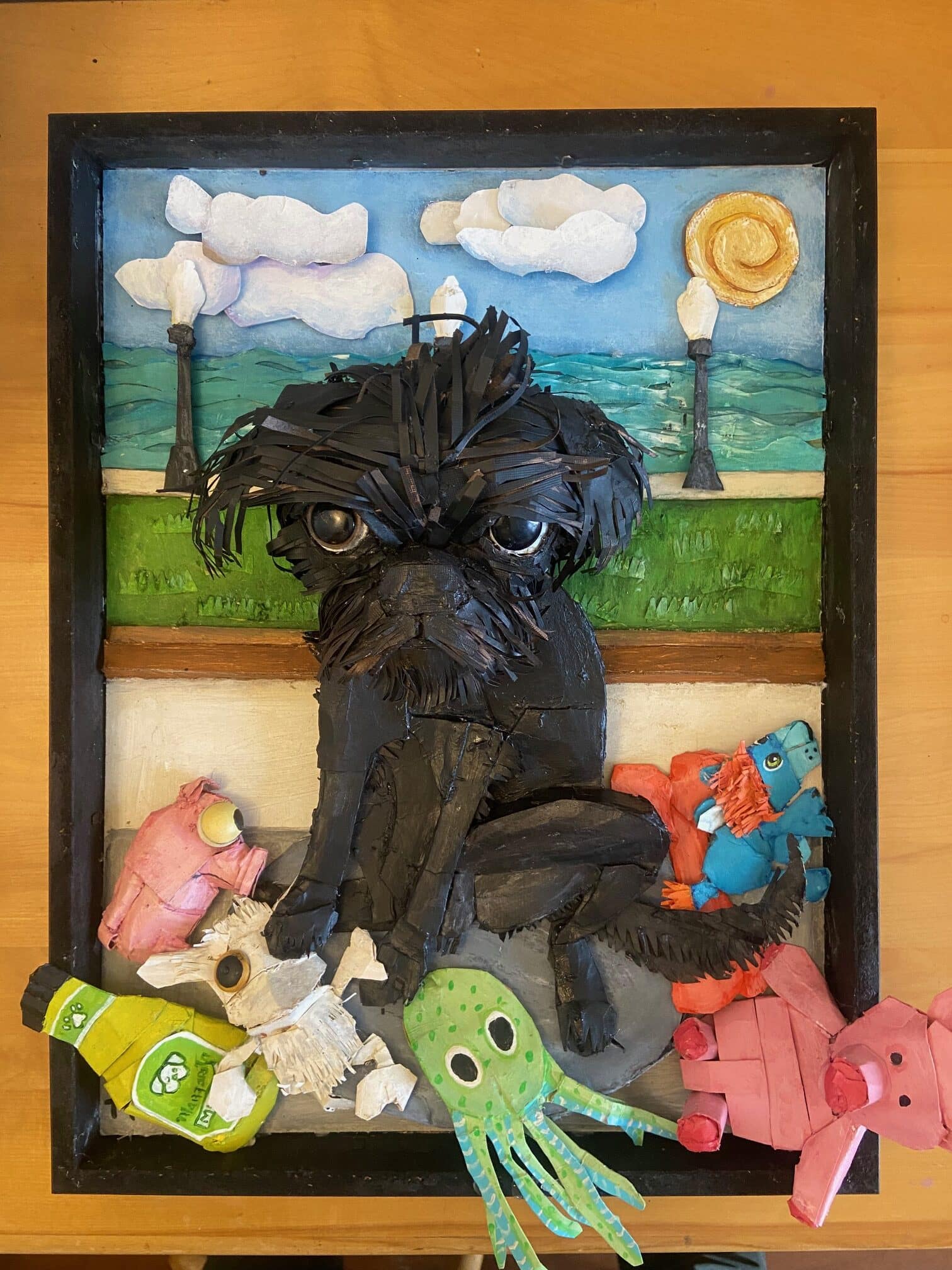 Oeuvre en carton, Crounche, Nathalie Trépanier